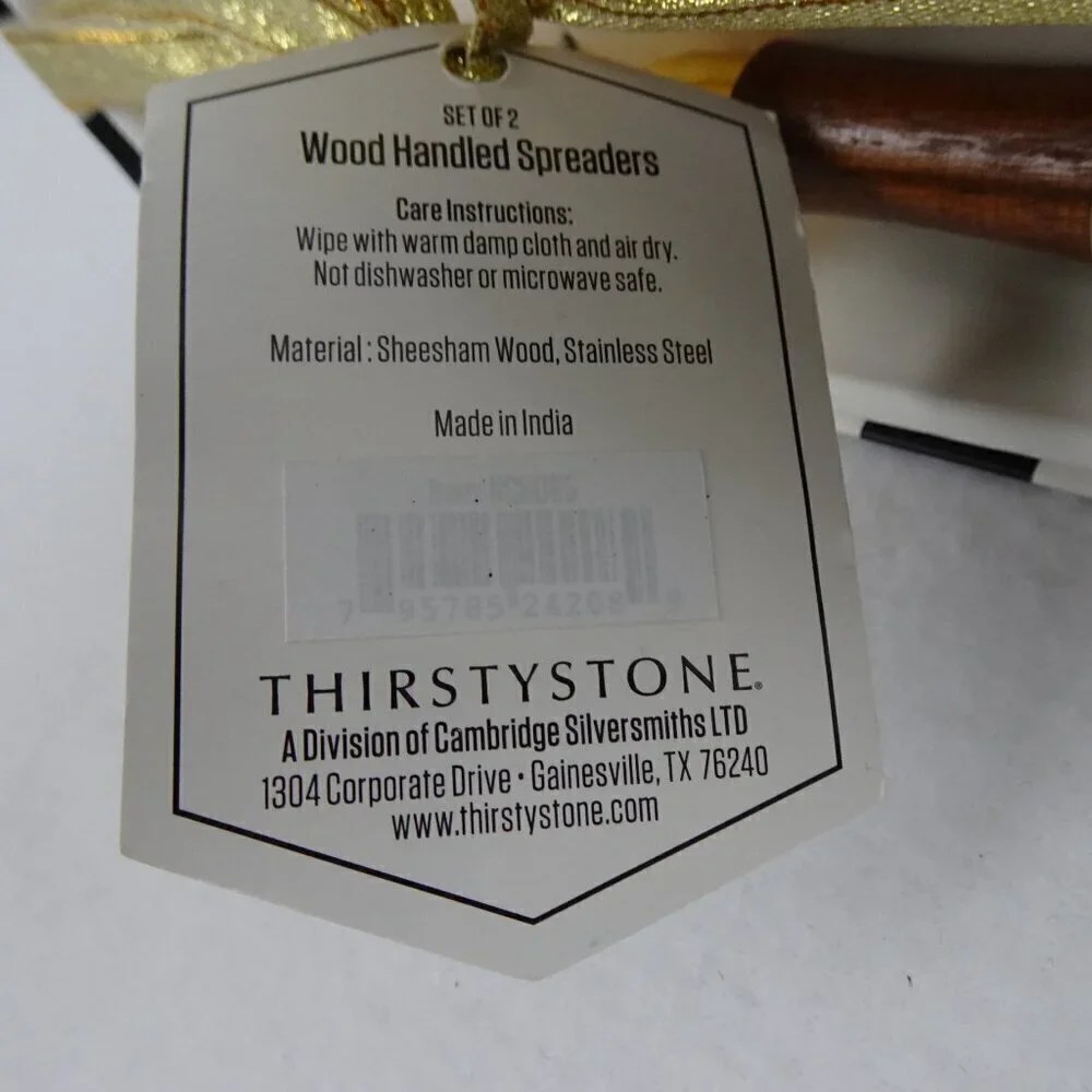 Spreaders Set of 2 Thirstystone David Tutera's Old Hollywood Gold Tone